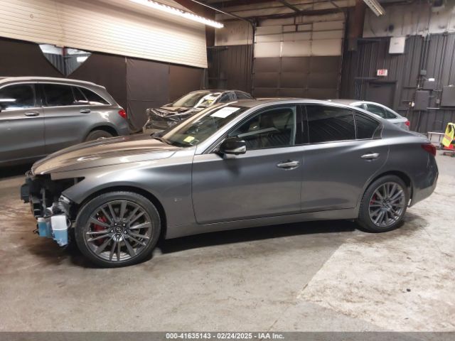 JN1FV7DR9NM390385 Infiniti Q50 Red Sport 400 Awd