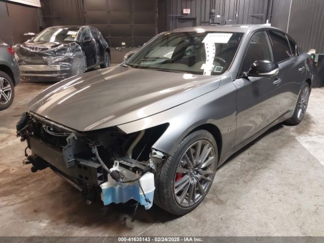 JN1FV7DR9NM390385 Infiniti Q50 Red Sport 400 Awd