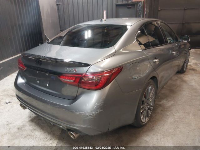 JN1FV7DR9NM390385 Infiniti Q50 Red Sport 400 Awd