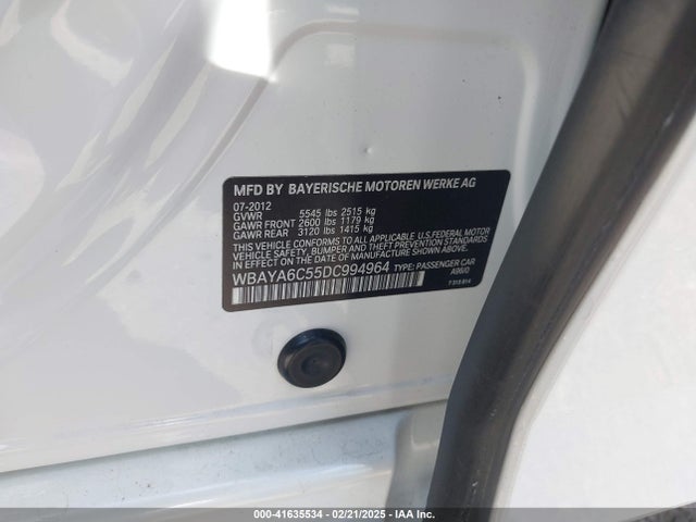 2013 BMW 740I WBAYA6C55DC994964 Photo 8