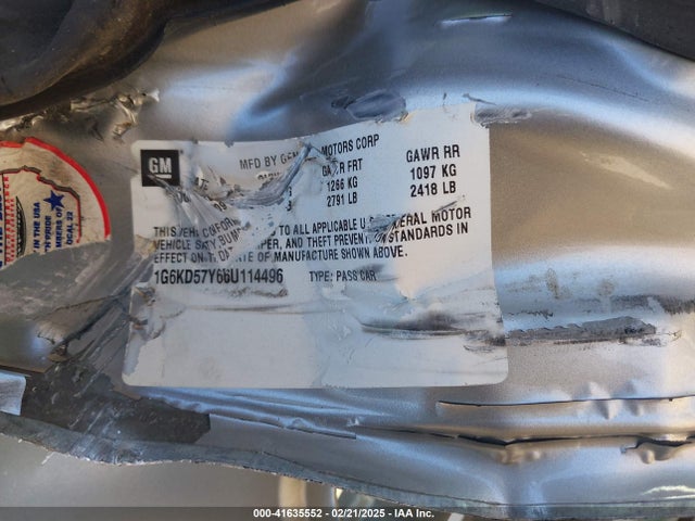 2006 CADILLAC DTS 1G6KD57Y66U114496 Photo 8