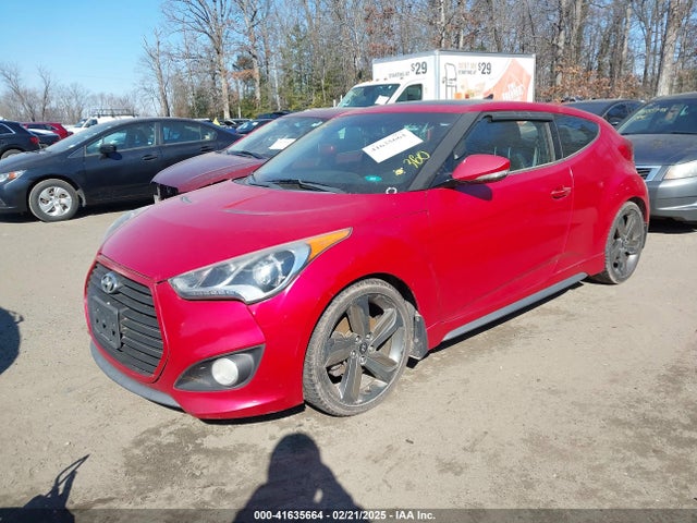 Hyundai Veloster Turbo W/black 2014 KMHTC6AE3EU194438 Image 2