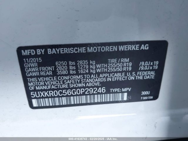 5UXKR0C56G0P29246 BMW X5 Xdrive35i