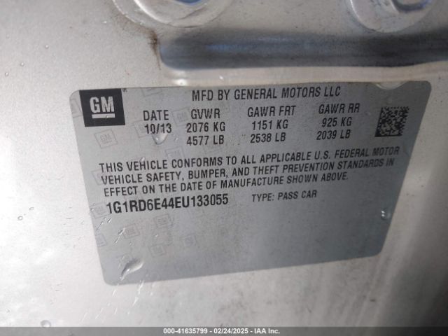 1G1RD6E44EU133055 Chevrolet Volt