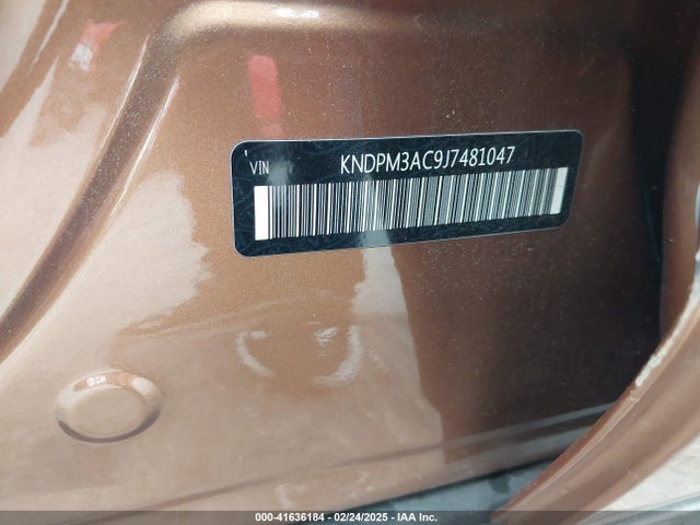 KNDPM3AC9J7481047 KIA Sportage Lx