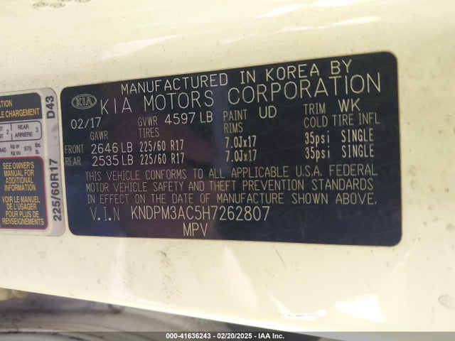 KIA Sportage Lx 2017 KNDPM3AC5H7262807 Image 9