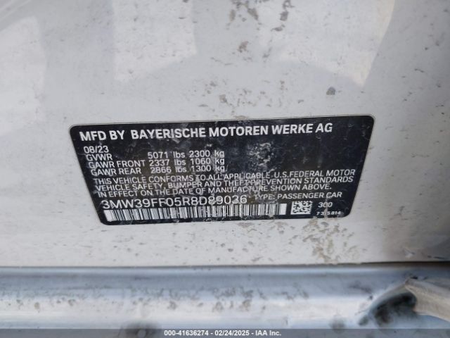 3MW39FF05R8D89036 BMW 3 Series 330e