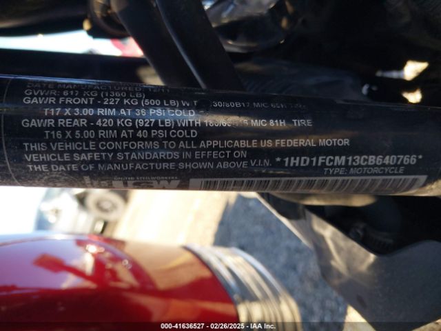 2012 HARLEY-DAVIDSON FLHTCU 1HD1FCM13CB640766 Photo 9