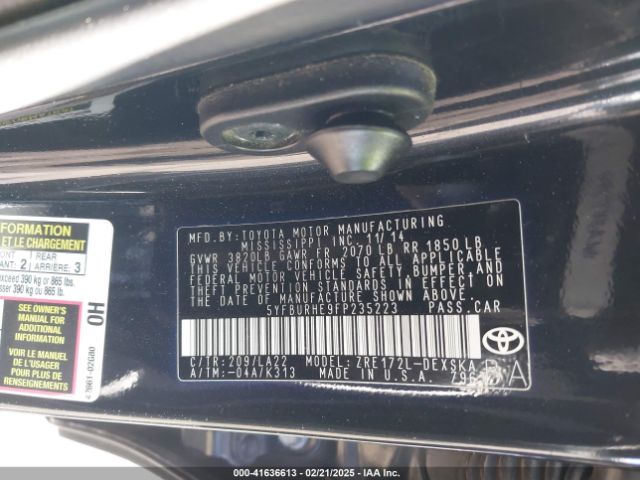 5YFBURHE9FP235223 Toyota Corolla S Premium