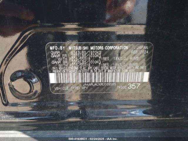 2024 MITSUBISHI OUTLANDER SPORT JA4ARUAUXRU009565 Photo 8