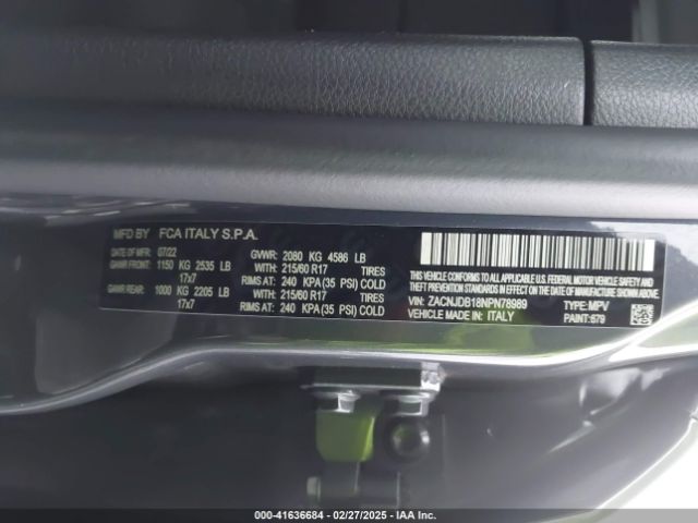 ZACNJDB18NPN78989 Jeep Renegade Latitude 4x4
