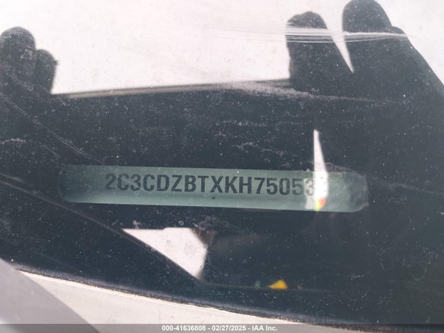 Dodge Challenger 2019 2C3CDZBTXKH750537 Image 9