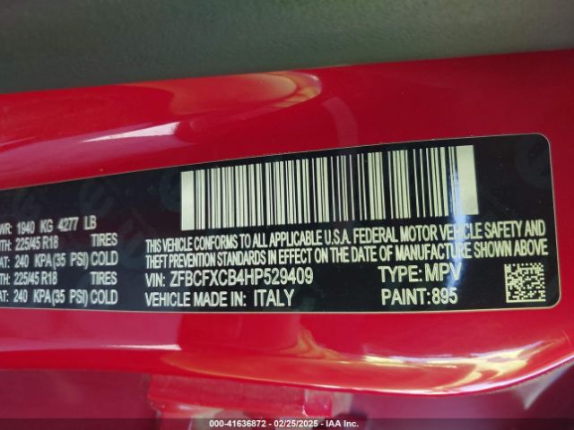 ZFBCFXCB4HP529409 Fiat 500x Trekking Fwd