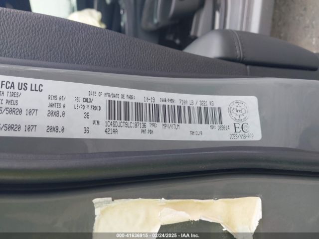 1C4SDJCT9LC187136 Dodge Durango R/t