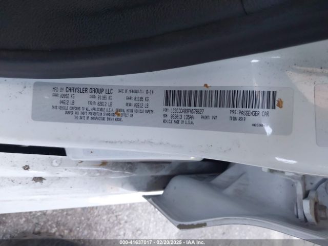 1C3CCCAB9FN576627 Chrysler 200 Limited