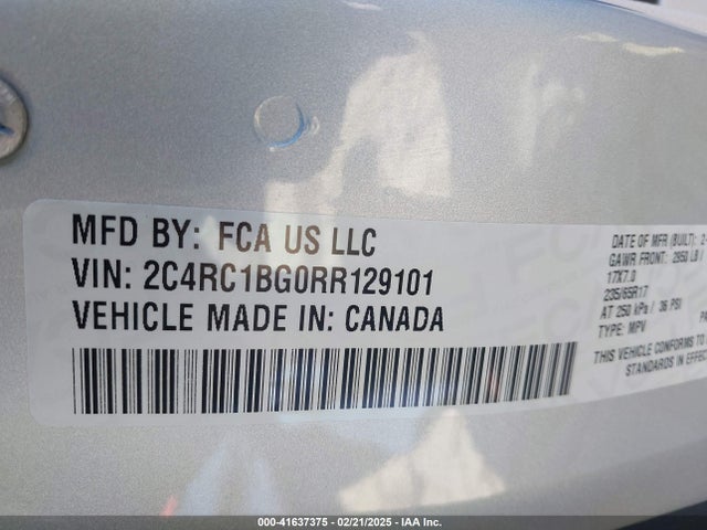 Chrysler Pacifica Touring L 2024 2C4RC1BG0RR129101 Image 9