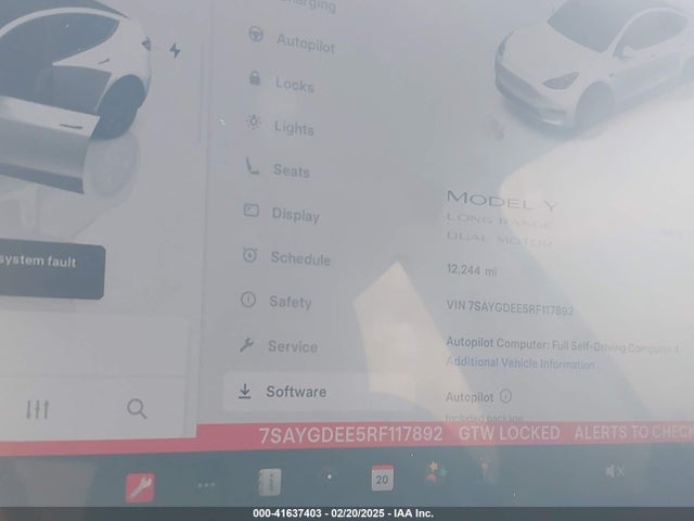 Aukcja sprzedaży 2024 Tesla Model Y Long Range Dual Motor All-wheel Drive, vin: 7SAYGDEE5RF117892, numer aukcji: 41637403