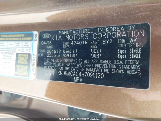 KIA Sportage Lx 2017 KNDPMCAC4H7096120 Image 9