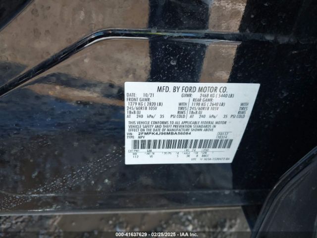 2FMPK4J96MBA56084 Ford EDGE SEL