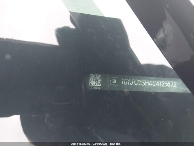 1G1JC5SH4G4125672 Chevrolet Sonic Lt Auto