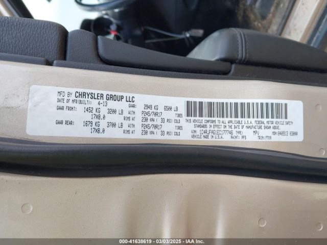 1C4RJFAG1EC177746 Jeep Grand Cherokee Laredo