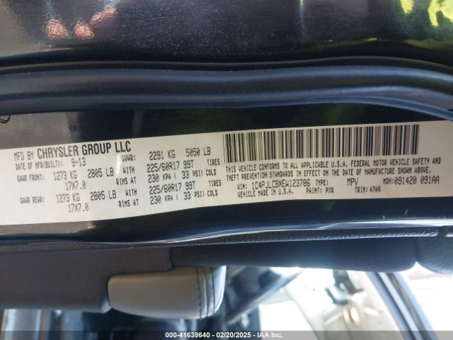 1C4PJLCBXEW123786 Jeep Cherokee Latitude
