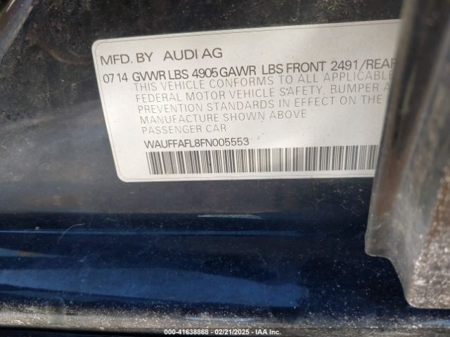 WAUFFAFL8FN005553 Audi A4 2.0t Premium