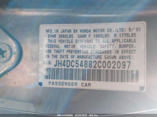 2002 ACURA RSX JH4DC54882C002097 Photo 8