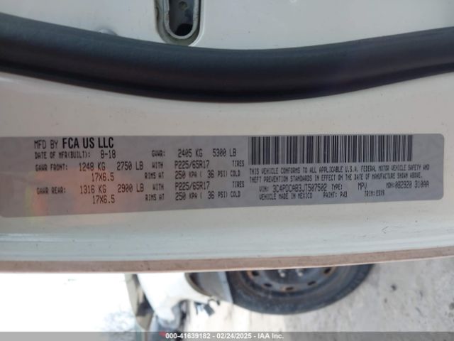 3C4PDCAB3JT507502 Dodge JOURNEY SE