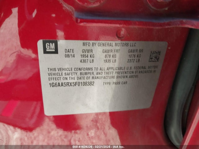 2015 CADILLAC ATS 1G6AA5RX5F0108382 Photo 8