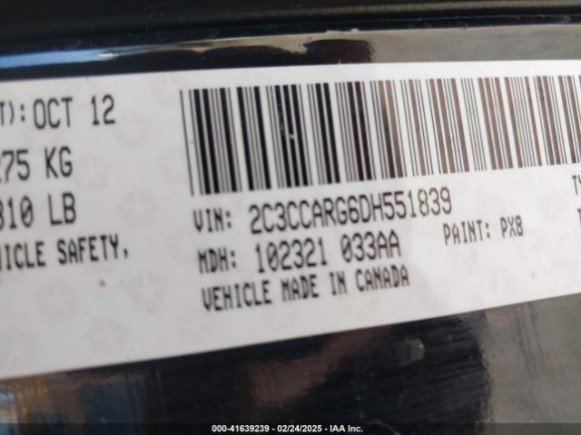 2013 CHRYSLER 300 2C3CCARG6DH551839 Photo 8