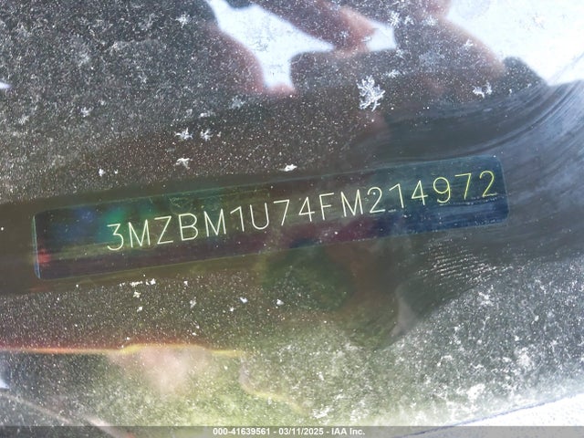 3MZBM1U74FM214972 Mazda Mazda3 I Sport