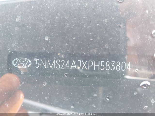 5NMS24AJXPH583804 Hyundai Santa Fe Sel
