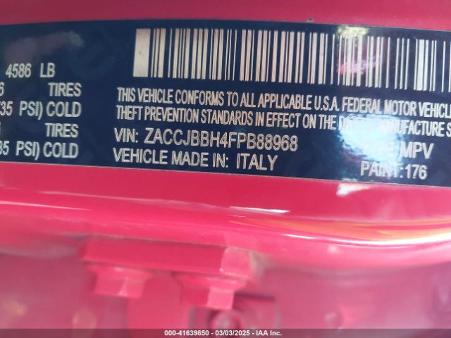 ZACCJBBH4FPB88968 Jeep Renegade Latitude
