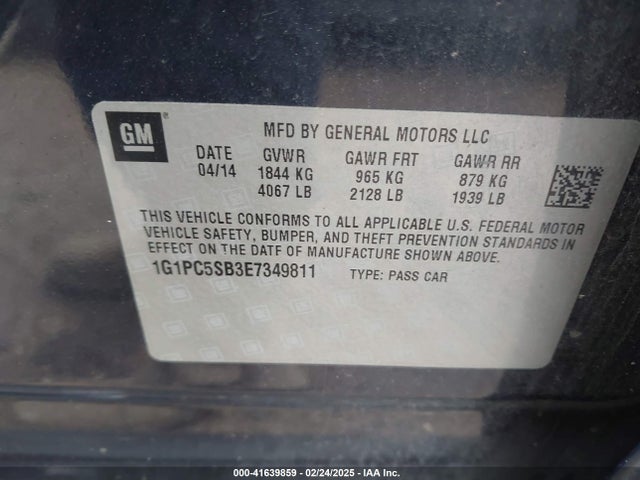 Chevrolet Cruze 1lt Auto 2014 1G1PC5SB3E7349811 Image 9
