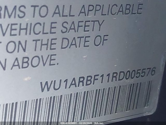 WU1ARBF11RD005576 Audi Rs Q8 Tfsi Quattro Tiptronic