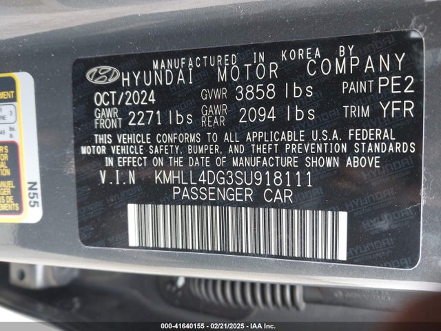Hyundai ELANTRA SE 2025 KMHLL4DG3SU918111 Image 9