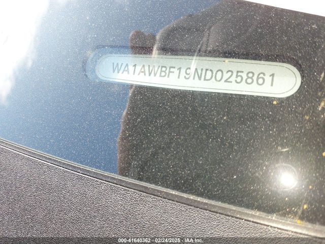 WA1AWBF19ND025861 Audi Sq8 Premium Plus Tfsi Quattro Tiptronic