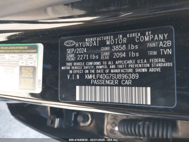 KMHLP4DG7SU896389 Hyundai Elantra Limited