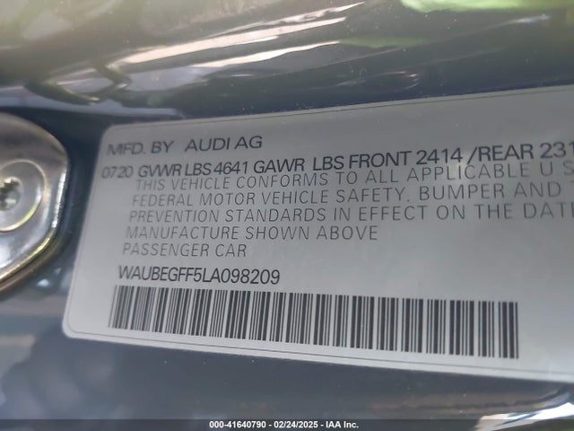 2020 AUDI A3 WAUBEGFF5LA098209 Photo 8