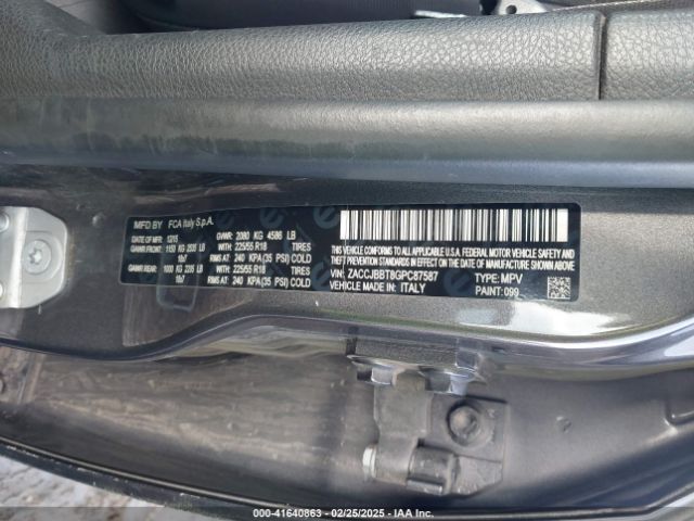 ZACCJBBT8GPC87587 Jeep Renegade Justice
