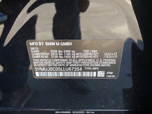 5YMUJ0C05LLU67354 BMW X4 M Competition