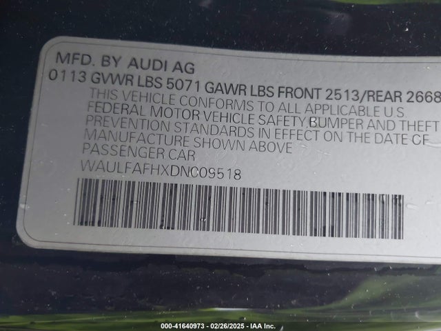 2013 AUDI A5 WAULFAFHXDN009518 Photo 8