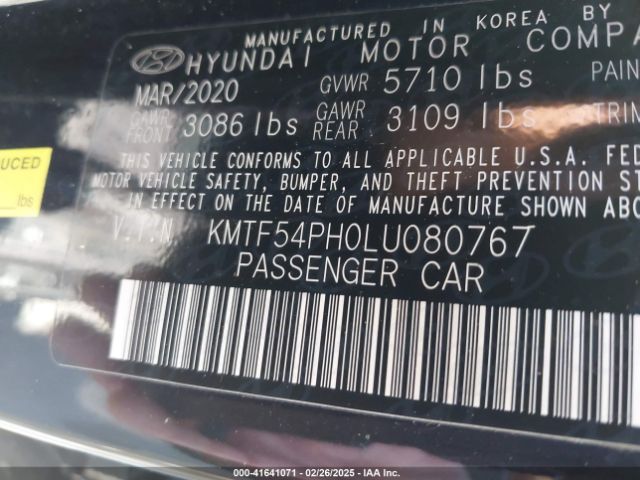 KMTF54PH0LU080767 Genesis G90 5.0 Ultimate Rwd