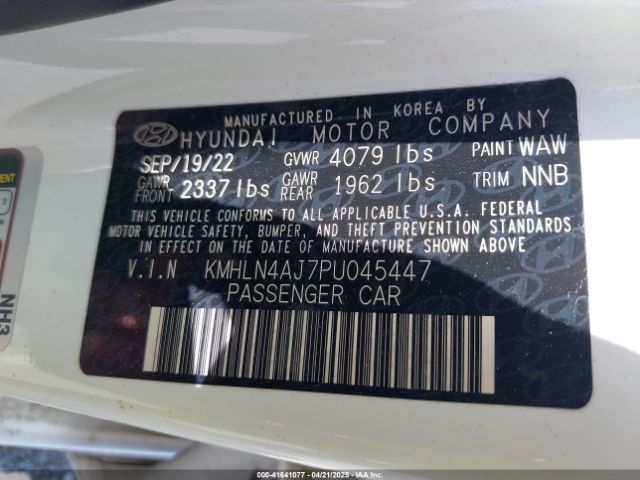 KMHLN4AJ7PU045447 Hyundai Elantra Hybrid Limited