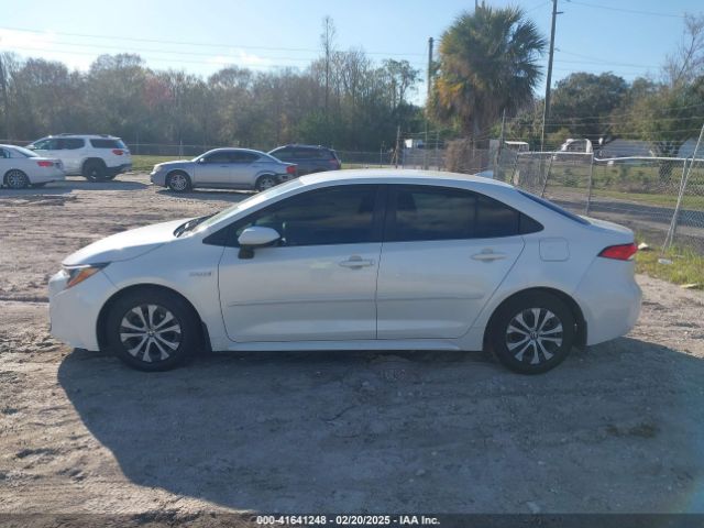 JTDEBRBE0LJ015125 Toyota Corolla Hybrid Le