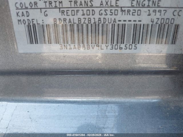 3N1AB8BV9LY306505 Nissan Sentra S Xtronic Cvt