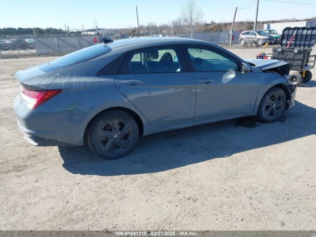 KMHLM4AJ1NU032127 Hyundai Elantra Hybrid Blue