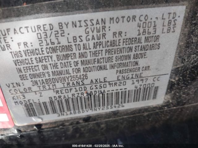 3N1AB8DV9NY255426 Nissan Sentra Sr Xtronic Cvt