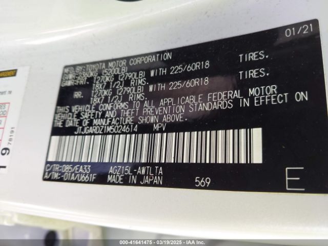 JTJGARDZ1M5024614 Lexus NX 300